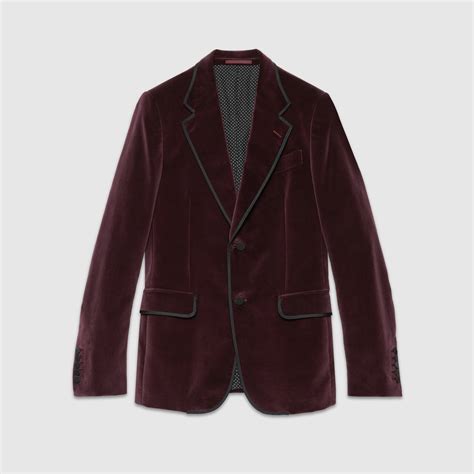 gucci velvet jacket mens